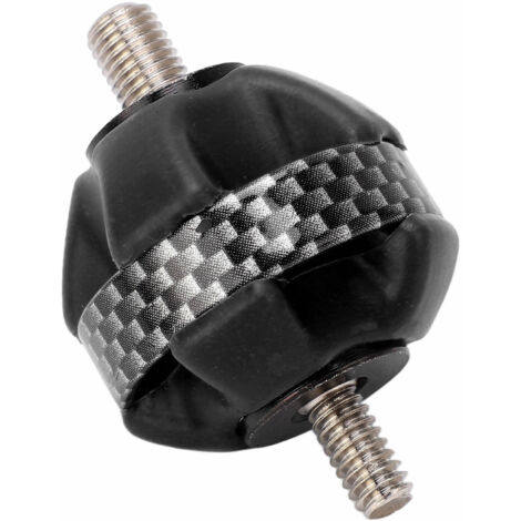 Amortisseur de vibration en caoutchouc pour arcs de chasse, silencieux et portable pour arcs recurve et compound, couleur noire.