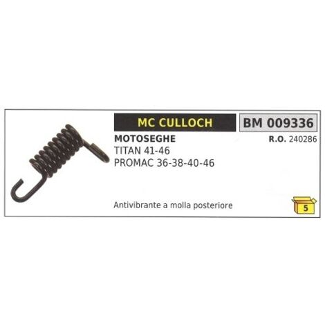 Amortisseur de vibrations à ressort arrière MC CULLOCH TITAN 41 46 PROMAC 36 009336