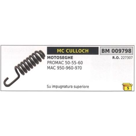Amortisseur de vibrations MC CULLOCH pour poignée supérieure PROMAC 50 55 60 009798
