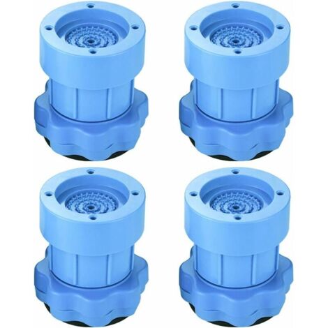 Amortisseur de vibrations réglable pour machine à laver et sèche-linge 8-9,5 cm Bleu