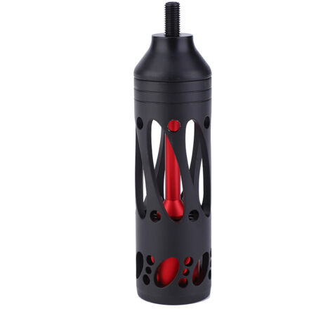 Amortisseur de vibrations universel en métal pour arc à poulies, stabilisateur de flèche (Noir Rouge)
