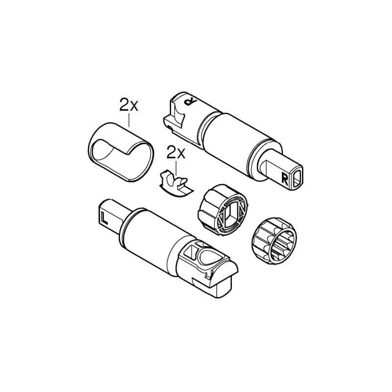 Grohe - Amortisseur 49535 pour siège de toilette Cube Ceramic SoftClose