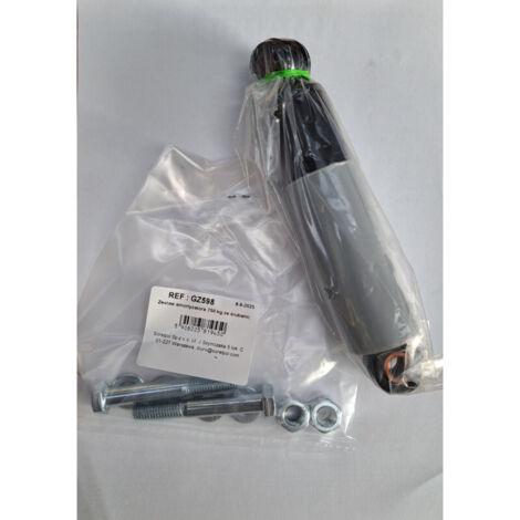 Amortisseur pour essieux non freinés 450 à 750 kg – Hauteur ajustable 170 à 235 mm – Installation facile avec pattes et vis incluses – Sorel