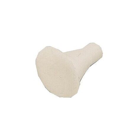 Amortisseur pour huisserie métallique diamètre 12/6 coloris blanc en sachet de 10 pièces