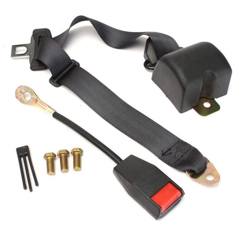Amortisseur pour voiture Ensemble de ceintures de sécurité à 3 points, réglable, double siège, rétractable, universel, Extension, rétractable