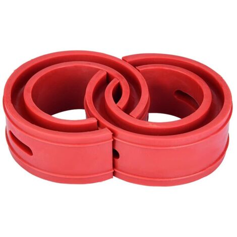 Amortisseur Tampon de Ressort 2Pc Universel de Voiture Coussin de Butoir Rouge de Voiture Amortisseur Ressort de Type de Pare-chocs(D),A