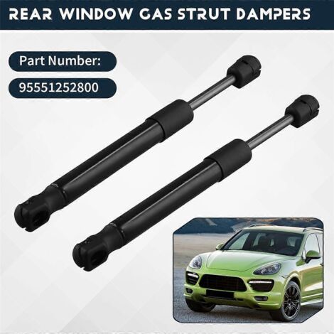Amortisseurs à gaz pour lunette arrière de voiture, barres de support de levage, noir