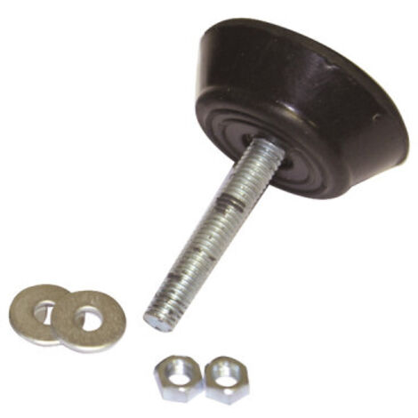 Amortisseurs antivibrations en caoutchouc 150kg – Lot de 4 – Installation facile avec visserie incluse – Réduction des vibrations et bruit