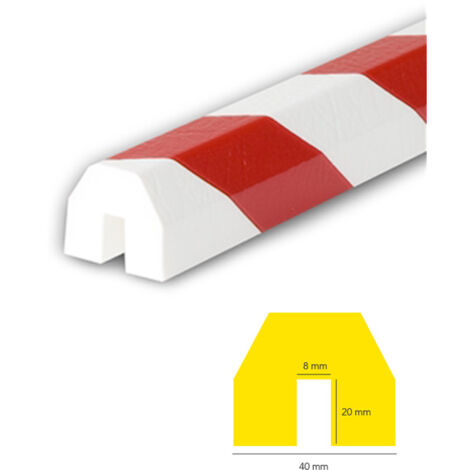 AMORTISSEURS DE CHOCS BLANC ET ROUGE POUR ARETES VIVES (WN1064)