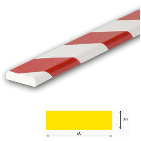 AMORTISSEURS DE CHOCS BLANC ET ROUGE SURFACE PLANE (WN01060)