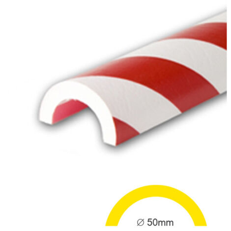 AMORTISSEURS DE CHOCS BLANC ET ROUGE SURFACE TUBES 50 (WN01067)