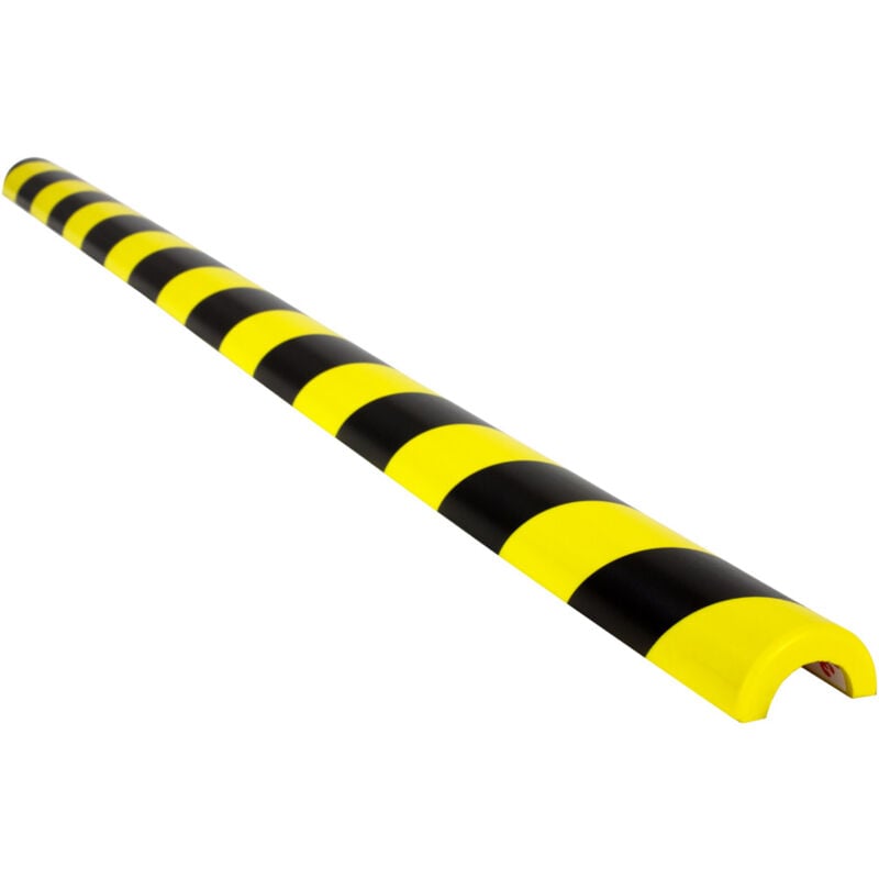 Amortisseur de chocs 1m - Demi-cercle pour tube Ø30mm - Jaune/Noir - 8002121