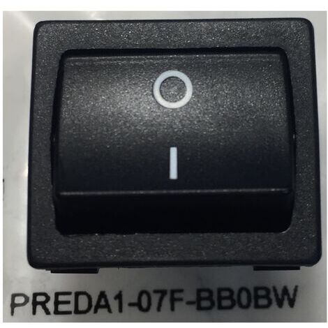 Amp 1634200-2 Interrupteur à bascule ON/OFF - PREDA1-07F-BB0BW - noir
