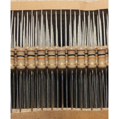 Amp CFR100J10K - 10 x Résistances traversantes 10k 1W ±5% Axial 500V - Série CFR