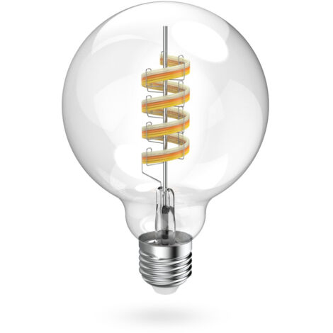 AMP. LED INTEL., MATTER, E27, GLOBE, FILAM. G95, RVBB, VAR., AVEC APP. HAMA 00176644
