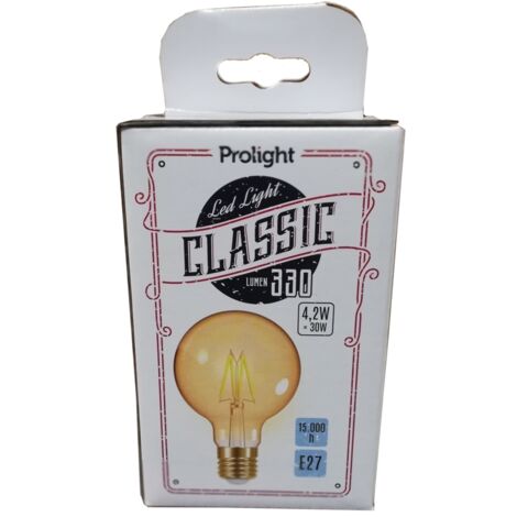 AMP LED VINT G80 E27 4.2W 330LM DONT 0.10 DEEE GLOBE PROLIGHT 600200360