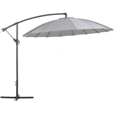 Ampelschirm 268 cm CALABRIA II Dunkelgrau