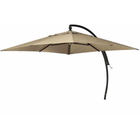 Ampelschirm Easy Sun 320x320 cm, anthrazit / taupe Bezug taupe, 100% Olefin