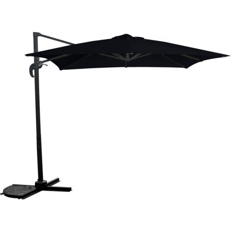 Ampelschirm Garten - 2,5 x 2,5 m - Schwarz