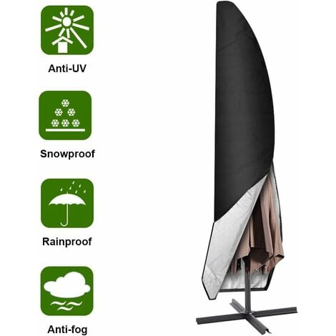 Schutzhülle für Sonnenschirme Kurbelschirm Hülle Schirm Wetterschutz bis Ø3m