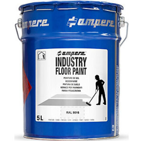 A.M.P.E.R.E. Bodenmarkierungsfarbe Traffic Industry Floor Paint 5L weiß