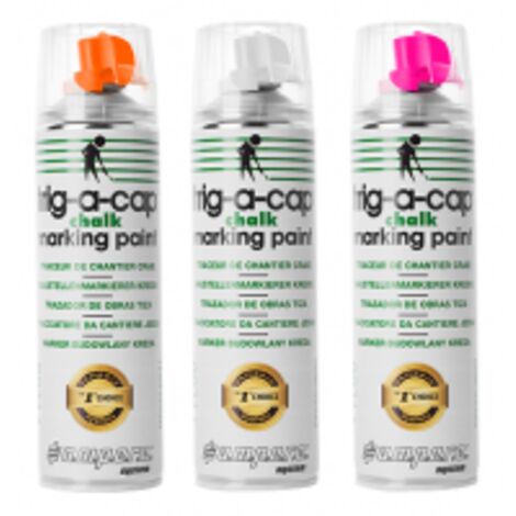 AMPERE Traceur craie fluo ephemere Orange 650 / 500 ml