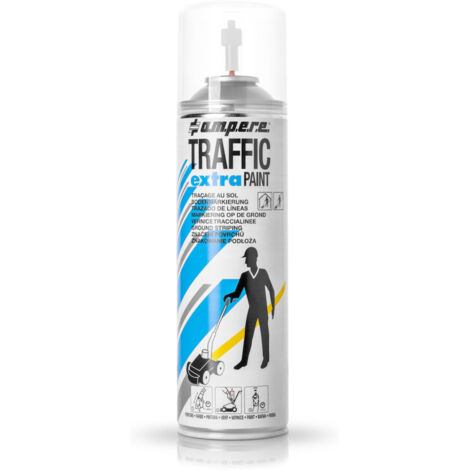 AMPERE TRAFFIC PAINT Bodenmarkierspray Traffic Extra 500ml weiß 12 Stk