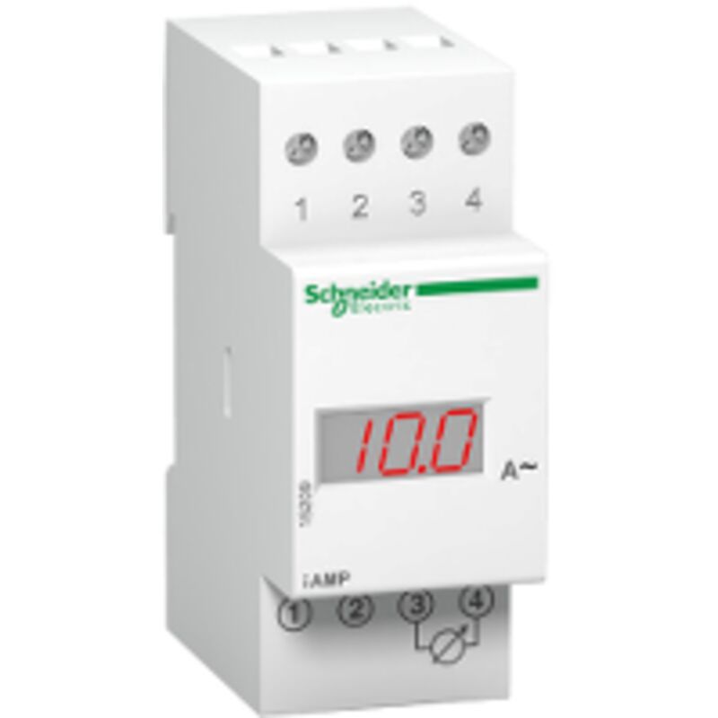 Schneider Electric - PowerLogic - Ampèremètre numérique - modulaire - 0 à 10A - 15202