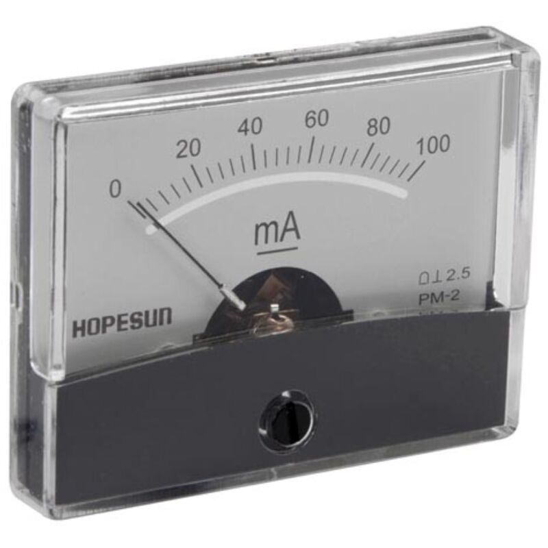 Amperemetre analogique de tableau 100MA cc 60 x 47MM panel meters & multimeters AIM60100 Amperemetre analogique de tableau 100MA cc 60 x 47MM panel meters & multimeters AIM60100