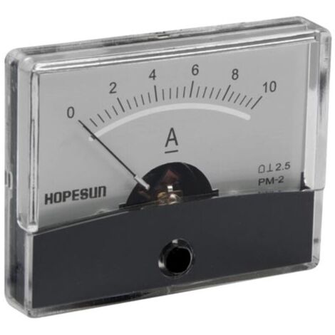 AMPEREMETRE ANALOGIQUE DE TABLEAU 10A CC 60 X 47MM VELLEMAN AIM6010A