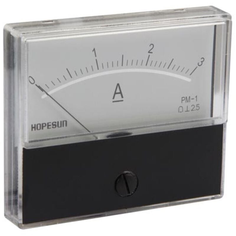 Velleman - amperemetre analogique de tableau 3A cc 70 x 60MM AIM703000