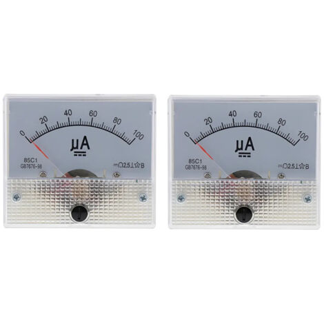 Ampèremètre analogique rectangulaire CC 85c1, 2 unités