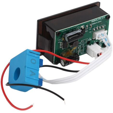 Ampèremètre Hall DC Digital Voltmètre LED Dual Display Tension 4‑30V Panneau