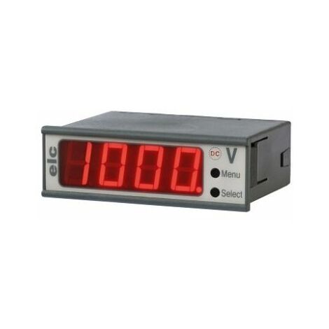 Ampèremètre numérique V c.c. ELC série LED, Echelle 200mA, 22.2  22.5mm x 68  68.8mm ( Prix pour 1 )