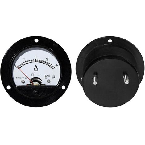 Ampèremètre rond 20 A avec shunt