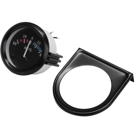 Ampèremètre , voiture 12V 60-0-60 AMP ampèremètre ampèremètre jauge universelle 52m / 2in universel pour véhicule