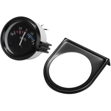 Amperímetro para coche de 12 V, 60-0-60 AMP, calibre universal de 52 m/2 pulgadas, universal para vehículos.
