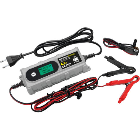 Amperomatic Digit Pro, Caricabatteria Intelligente, 12V - 4,2A