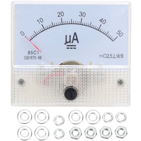 Amperometro analogico Ulisem 0-50µA Pannello di corrente 85C1 Precisione 2,5 per tester di misurazione del circuito automatico