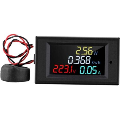 Amperometro e voltmetro digitali, AC 80-300 V, misuratore multifunzione D69-2049, amperometro e voltmetro digitali