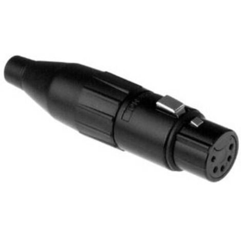 Amphenol AC5FB Connettore XLR Giunto dritto Numero Poli (num): 5 Nero 1 pz.