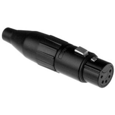 Amphenol AC5FB XLR-Steckverbinder Kupplung, gerade Polzahl: 5 Schwarz 1 St.