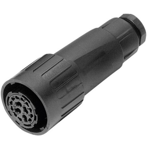 Amphenol C016 10E014 002 1 Cosse cylindrique mâle femelle, droit Nombre total de pôles: 14 + PE Série (connecteur rond)