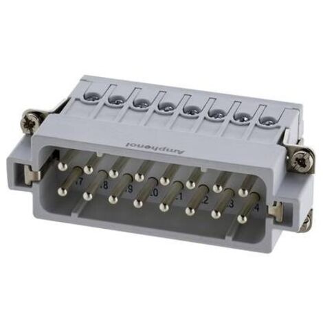 Amphenol C146 10A016 002 4-1 Inserto maschio Contatti argentati 1 pz.