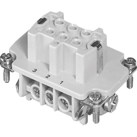 Amphenol C146 10B006 002 1-1 Inserto femmina Heavymate® C146 Tot poli 6 + PE 1 pz.