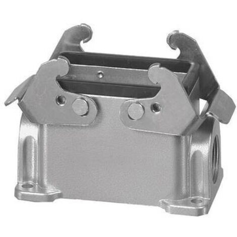 Amphenol C146 10N010 500 1-1 Custodia a zoccolo 2 staffe, 1 uscita per cavo, Modello basso 1 pz.