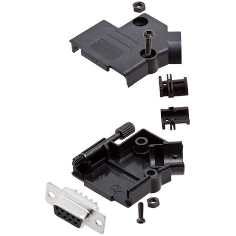 Amphenol L17D45PK-P-09+L77SDE09S D-SUB Buchsenleisten-Set 45 ° Polzahl: 9 Lötkelch 1 St.
