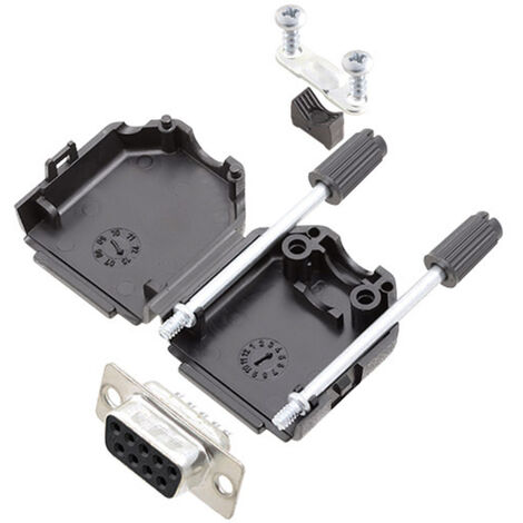 Amphenol L17DPPK09-BK+L77SDE09S D-SUB Buchsenleisten-Set 180 ° Polzahl: 9 Lötkelch 1 St.