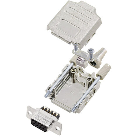 Amphenol  L17DPPK09-M+L77DE09SST D-SUB Buchsenleisten-Set 180 ° Polzahl: 9 Schrauben 1 St.