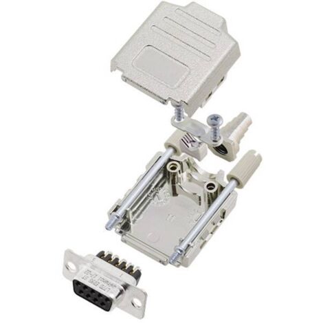 Amphenol L17DPPK09-M+L77DE09SST KIT connettori femmina SUB-D 180 ° Numero Poli (num): 9 A vite 1 pz.